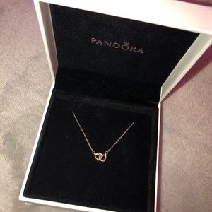 Interlocked Hearts Collier Pandora Necklace